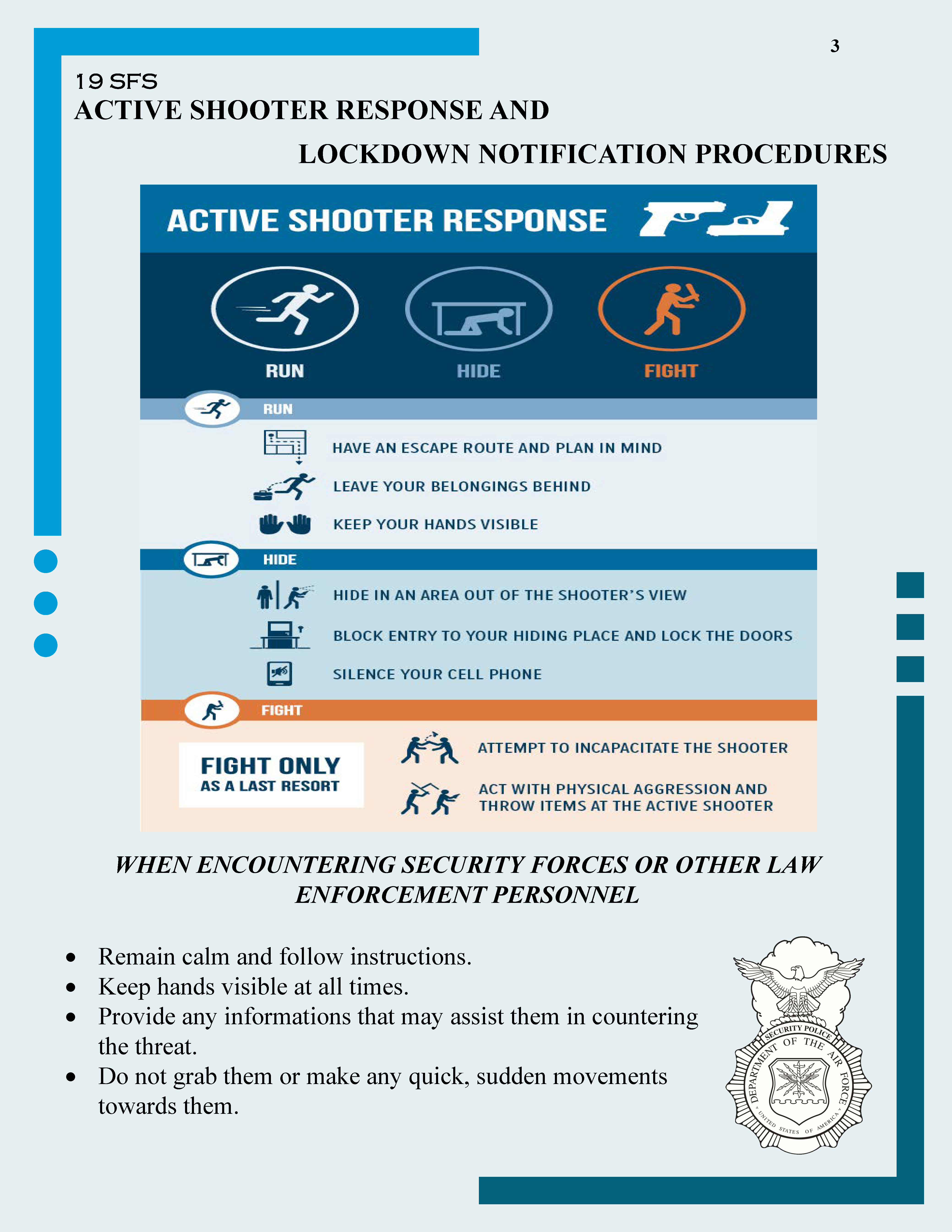 Active Shooter Instructions 3
