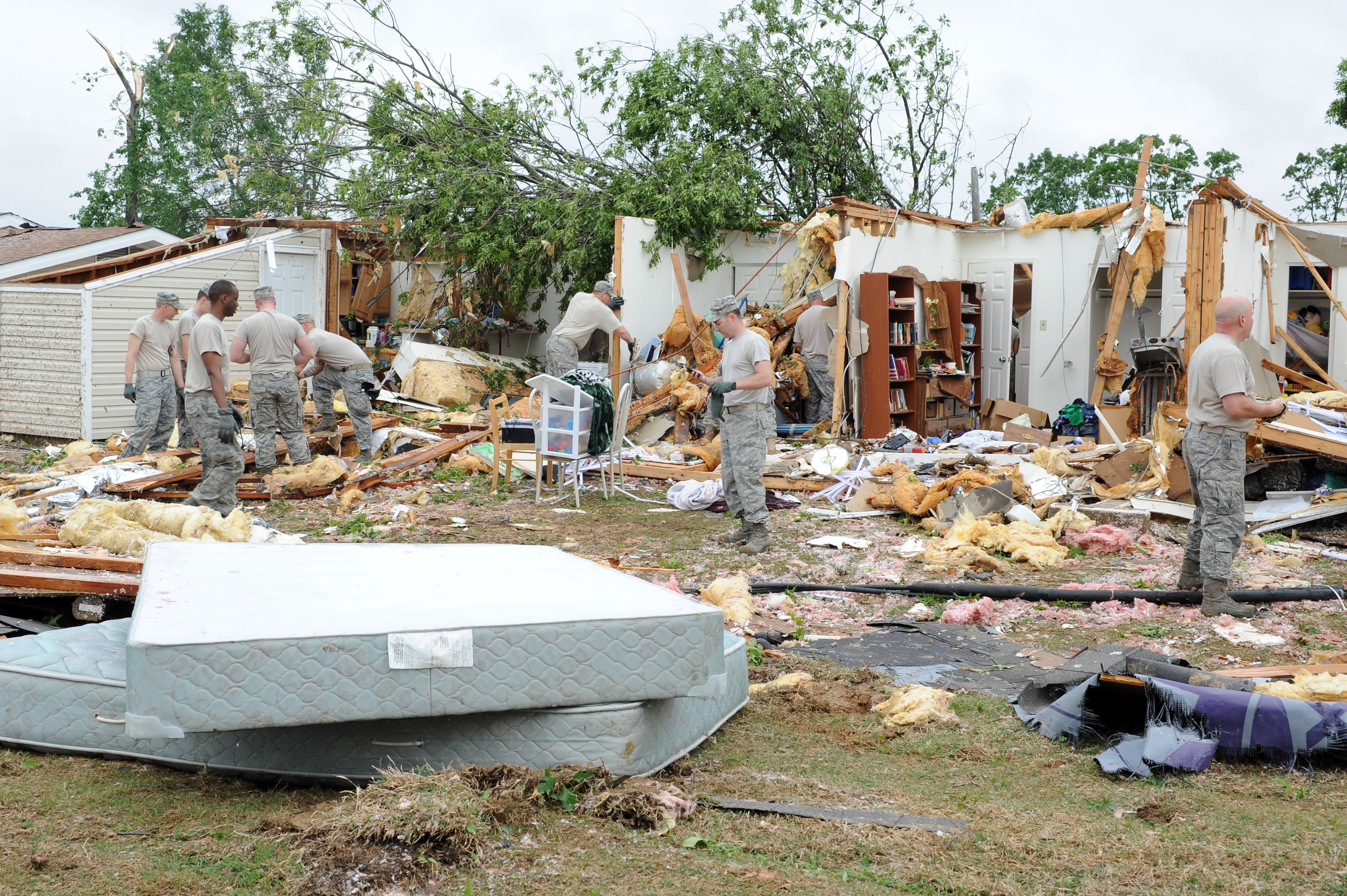 LRAFB is hit by a tornado in April 2011. 